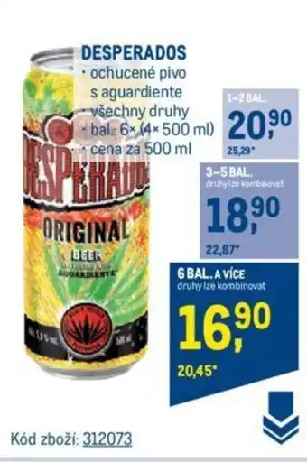 Makro DESPERADOS nabídka
