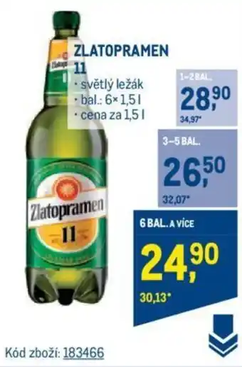 Makro ZLATOPRAMEN 11 nabídka