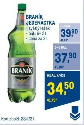 Makro BRANÍK JEDENÁCTKA nabídka