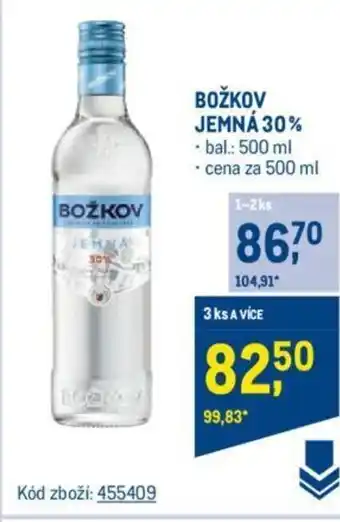 Makro BOŽKOV JEMNÁ 30% nabídka