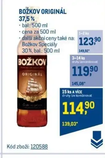 Makro BOŽKOV ORIGINÁL 37.5% nabídka