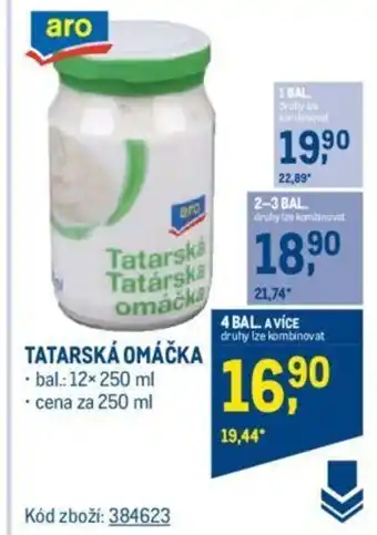 Makro TATARSKÁ OMÁČKA nabídka