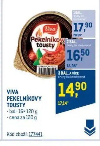 Makro VIVA PEKELNÍKOVY TOUSTY nabídka