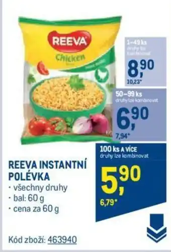 Makro REEVA INSTANTNÍ POLÉVKA nabídka
