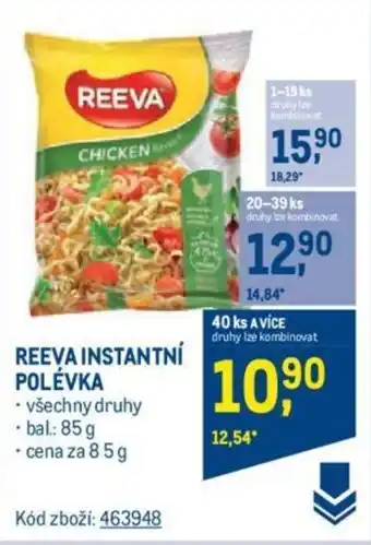 Makro REEVA INSTANTNÍ POLÉVKA nabídka