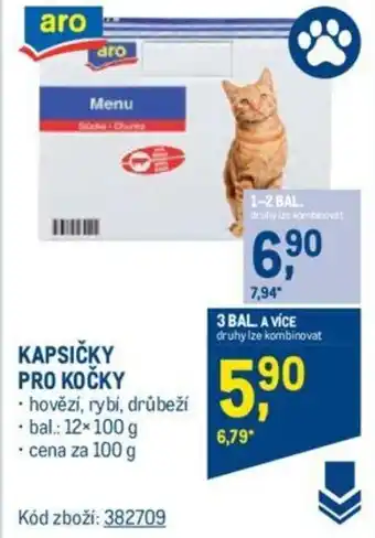 Makro KAPSIČKY PRO KOČKY nabídka