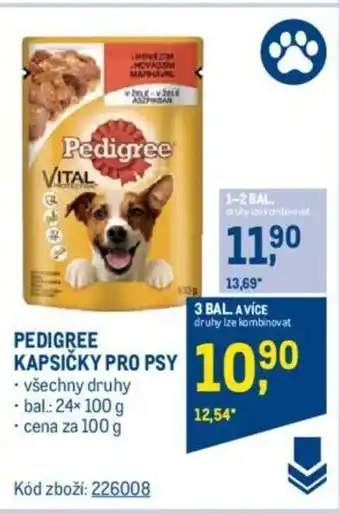 Makro PEDIGREE KAPSIČKY PRO PSY nabídka