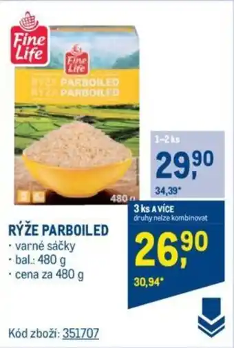 Makro RYZE PARBOILED nabídka