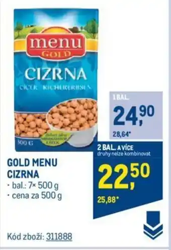 Makro GOLD MENU CIZRNA nabídka