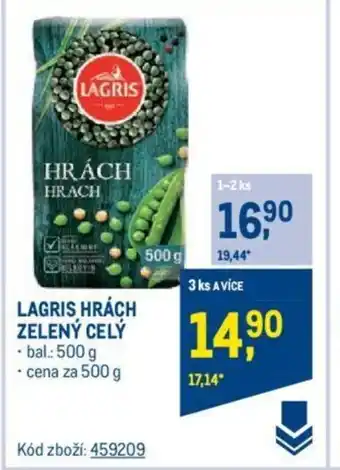 Makro LAGRIS HRÁCH ZELENÝ CELÝ nabídka