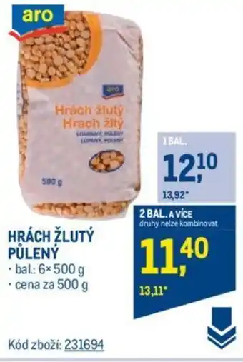 Makro HRÁCH ŽLUTÝ PŮLENÝ nabídka