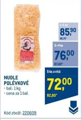 Makro NUDLE POLÉVKOVÉ nabídka