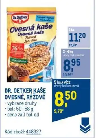 Makro DR. OETKER KAŠE OVESNÉ, RÝŽOVÉ nabídka
