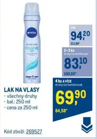 Makro LAK NA VLASY nabídka