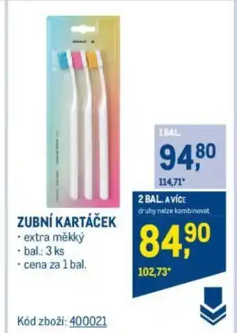 Makro ZUBNÍ KARTÁČEK nabídka