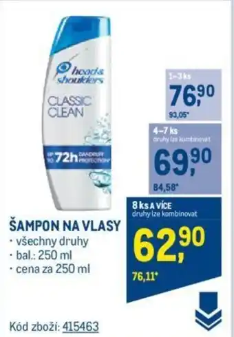 Makro ŠAMPON NA VLASY nabídka