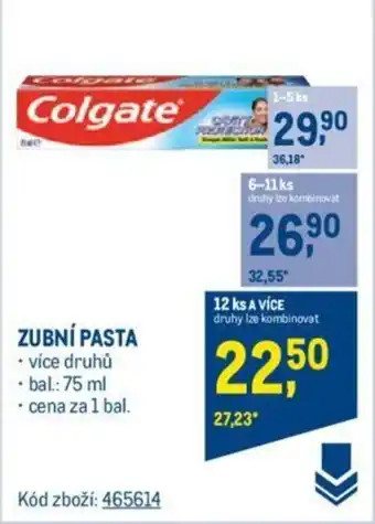 Makro ZUBNÍ PASTA nabídka