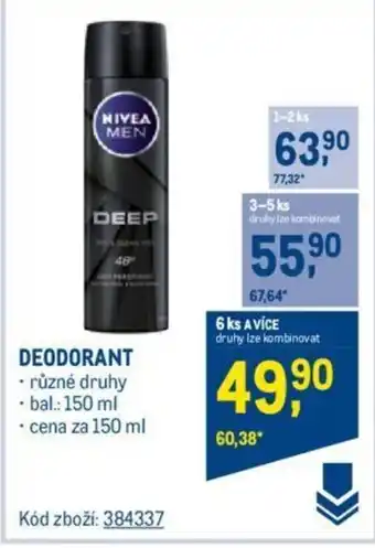 Makro DEODORANT nabídka