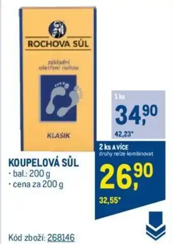 Makro KOUPELOVÁ SŮL nabídka