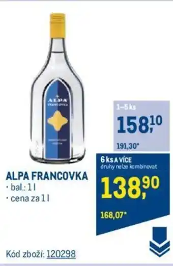 Makro ALPA FRANCOVKA nabídka