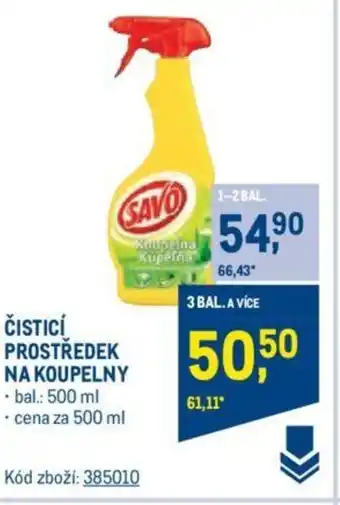 Makro ČISTICÍ PROSTREDEK NA KOUPELNY nabídka