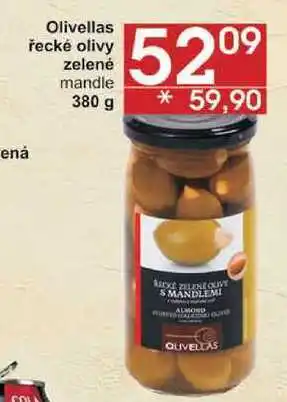 Jip Olivellas řecké olivy zelené mandle, 380 g nabídka