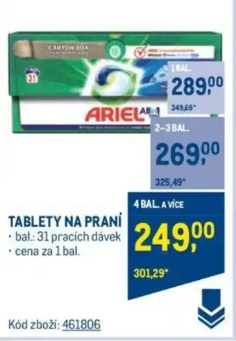 Makro TABLETY NA PRANÍ nabídka