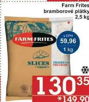 Jip Farm frites bramborové plátky, 2,5 kg nabídka