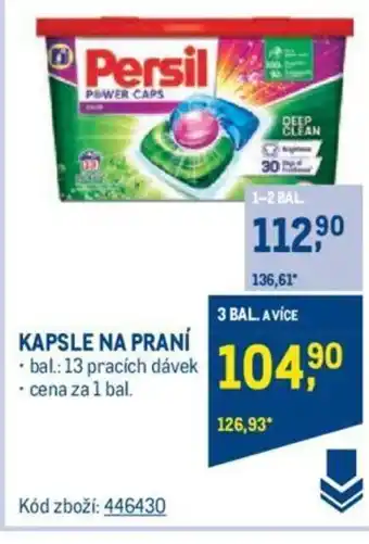 Makro KAPSLE NA PRANÍ nabídka