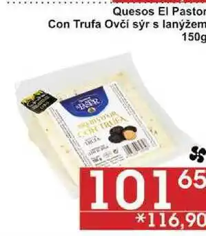 Jip Quesos el pastor con trufa ovčí sýr s lanýžem, 150g nabídka