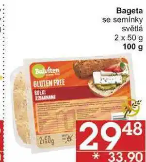 Jip Bageta se semínky světlá 2 x 50 g, 100 g nabídka