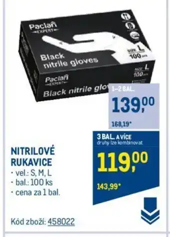 Makro NITRILOVÉ RUKAVICE nabídka