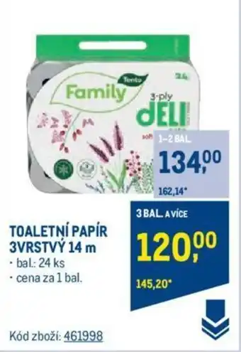 Makro TOALETNÍ PAPÍR 3VRSTVÝ 14 m nabídka