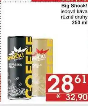 Jip Big shock! ledová káva různé druhy, 250 ml nabídka