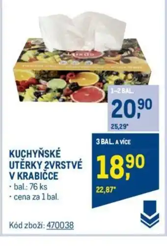 Makro KUCHYŇSKÉ UTERKY 2VRSTVE V KRABIČCE nabídka