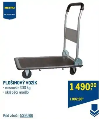 Makro PLOŠINOVÝ VOZÍK nabídka