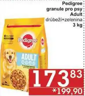 Jip Pedigree granule pro psy adult drůbeži+zelenina, 3 kg nabídka