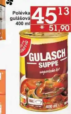 Jip Polévka gulášová, 400 ml nabídka
