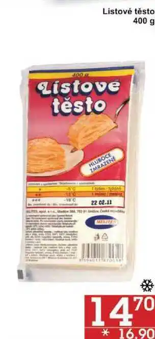 Jip Listové těsto, 400 g nabídka