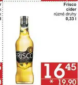 Jip Frisco cider různé druhy, 0,33 l nabídka