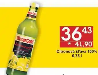 Jip Citronová šťáva 100%, 0,75 l nabídka