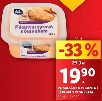 Lidl Pomazánka pikantní sýrová s česnekem, 150 g nabídka