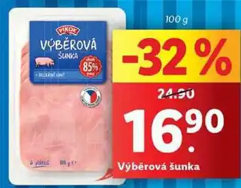 Lidl Výběrová šunka, 100 g nabídka