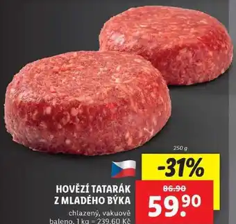 Lidl Hovězí tatarák z mladého býka, 250 g nabídka