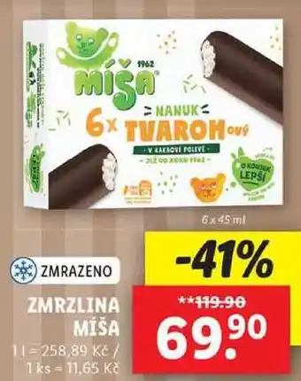 Lidl Zmrzlina míša, 6x 45 ml nabídka