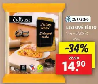 Lidl Listové těsto, 400 g nabídka