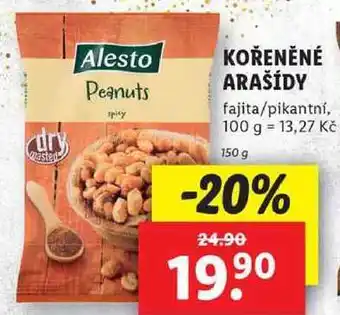 Lidl Kořeněné arašídy, 150 g nabídka