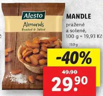 Lidl Mandle, 150 g nabídka