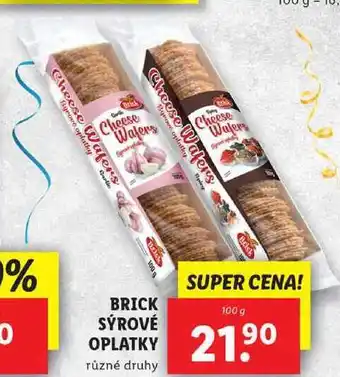 Lidl Brick sýrové oplatky, 100 g nabídka