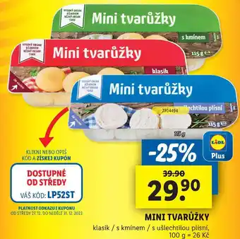 Lidl Mini tvarůžky, 115 g nabídka